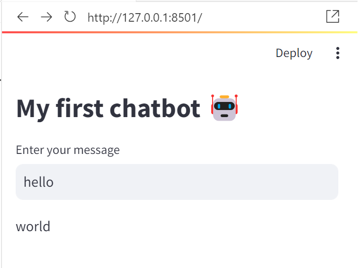 A screenshot of a chatbot Description automatically
generated