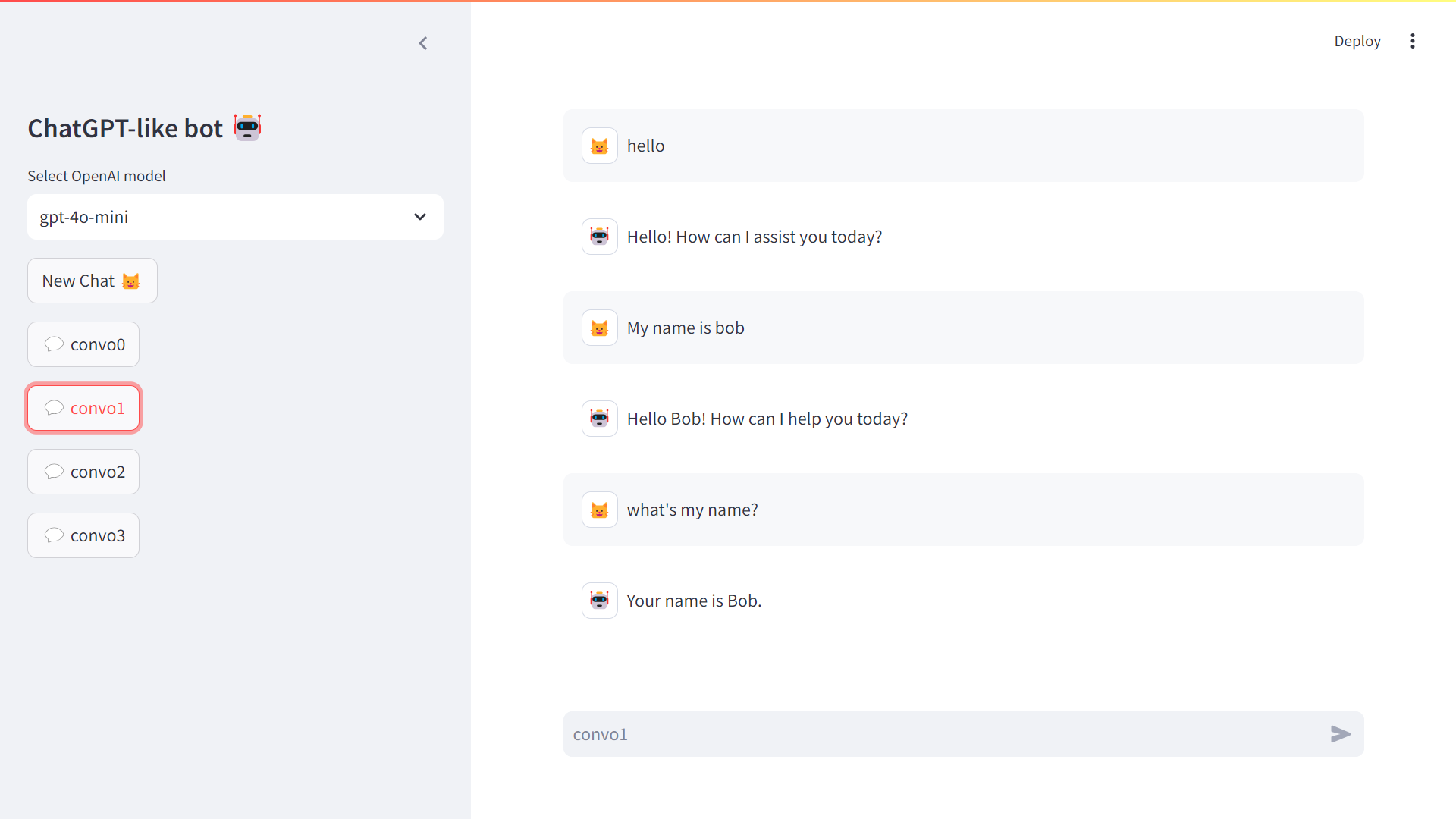 Figure 2ā1 Your first chatbot app