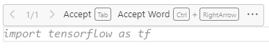Figure 10β16 Tab to accept completion
