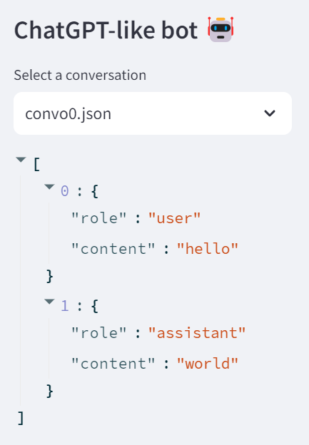 Figure 2ā11 Sidebar with a conversation history