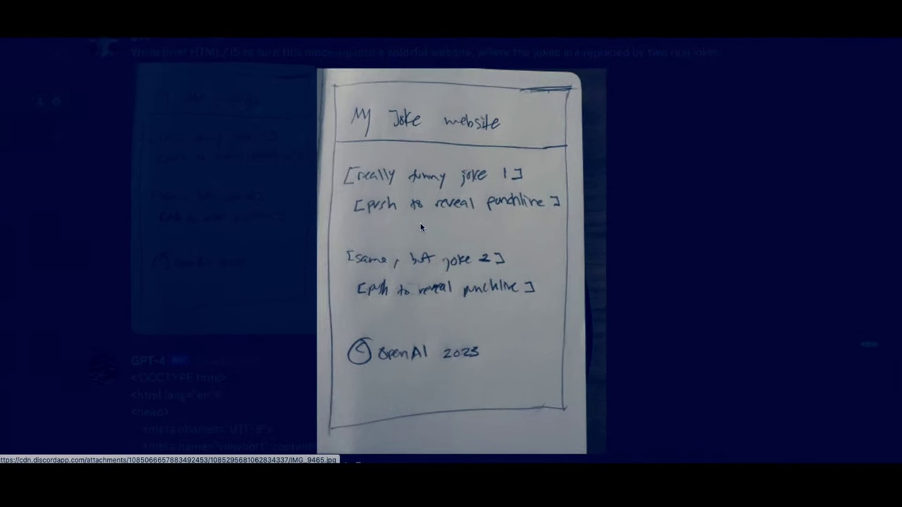 Figure 7‑6 Picture of a notebook displaying the mock of a basic website